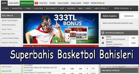 Superbahis Basketbol Bahisleri